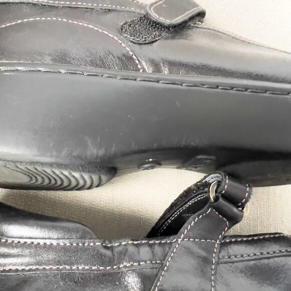 Naot Shoes Womens 11 11.5 Mary Jane Black Leather 42 Rubber - Picture 7 of 10